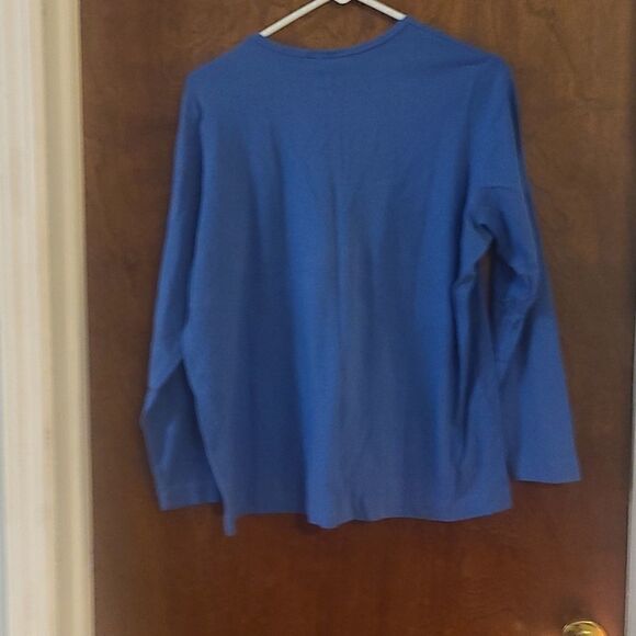 Venezia Jeans Clothing Co Ladies/Women's Size 14/16 Blue Long Sleeved Tee Shirt - Picture 3 of 3